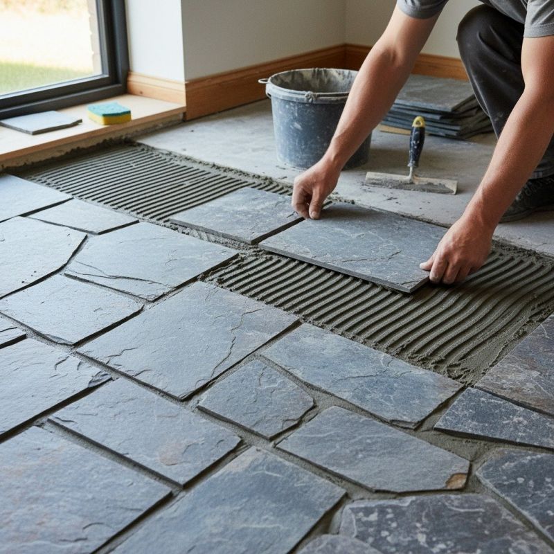 Marble Slab Installation