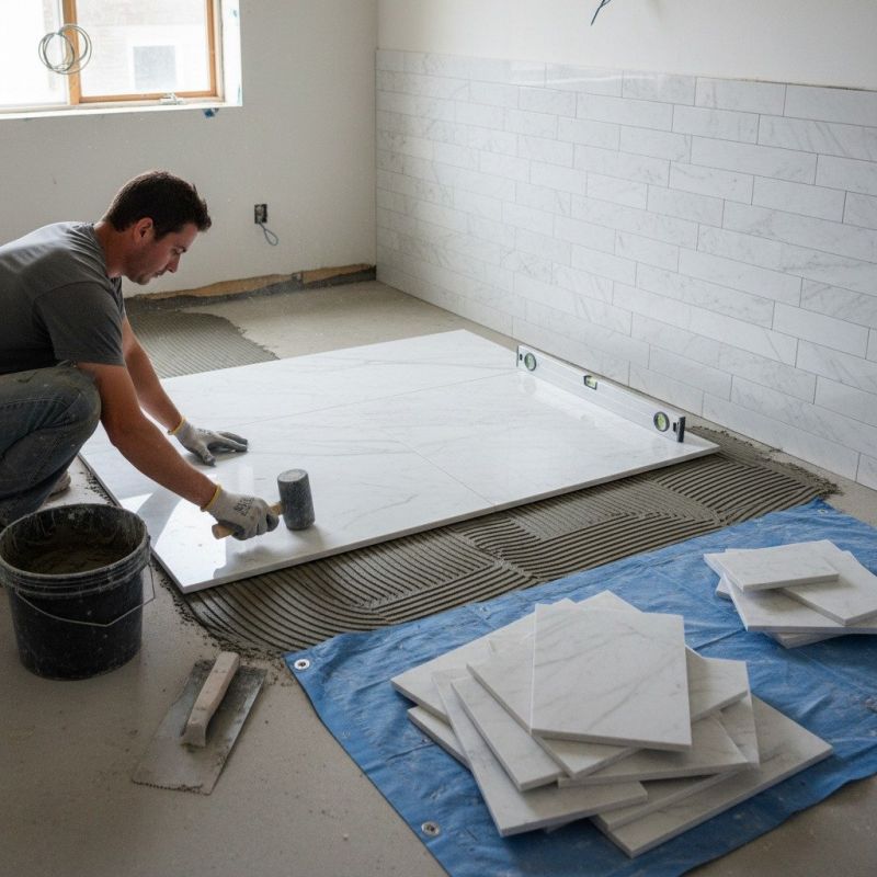 Marble Slab Installation